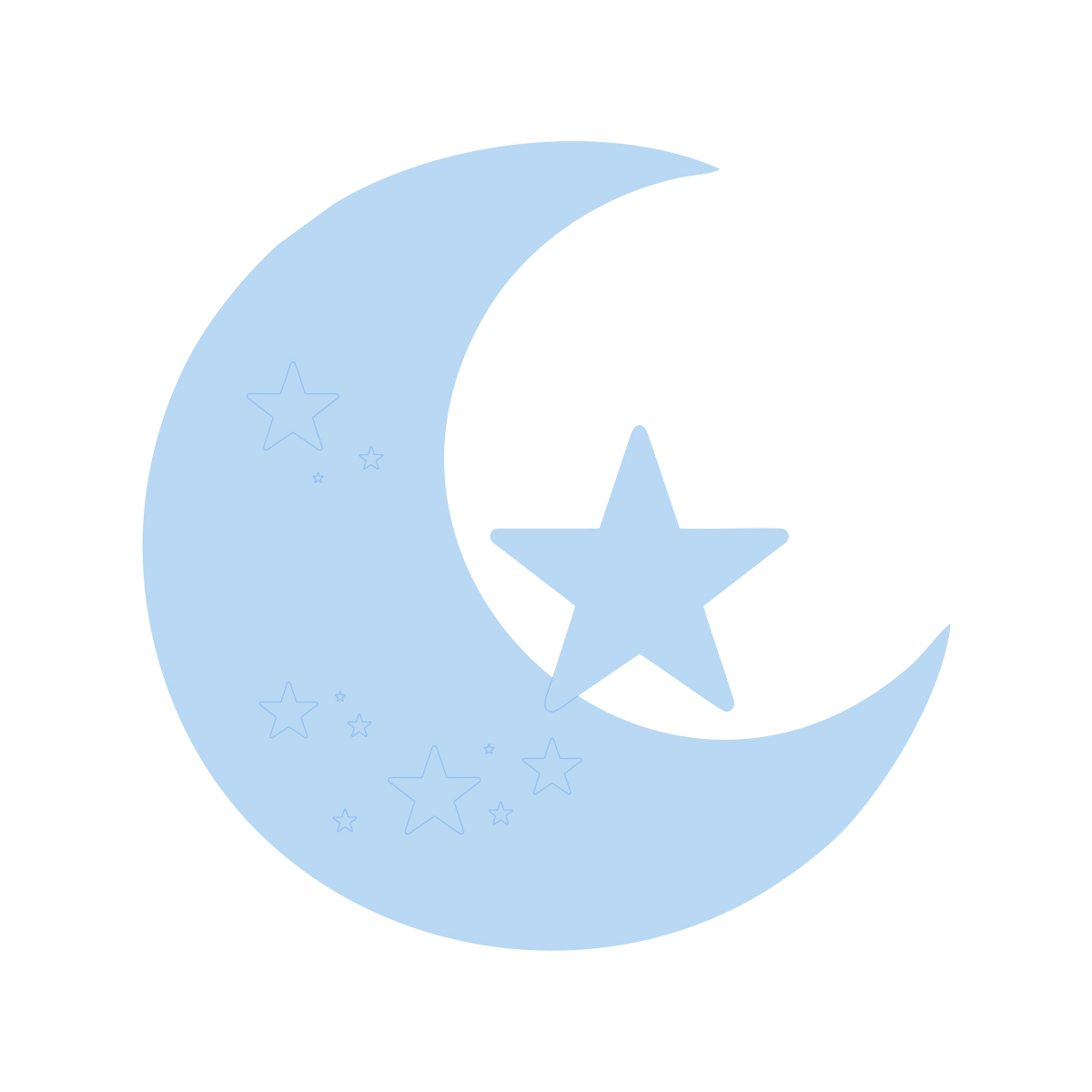 Gedenktafel Mond | Himmelblau